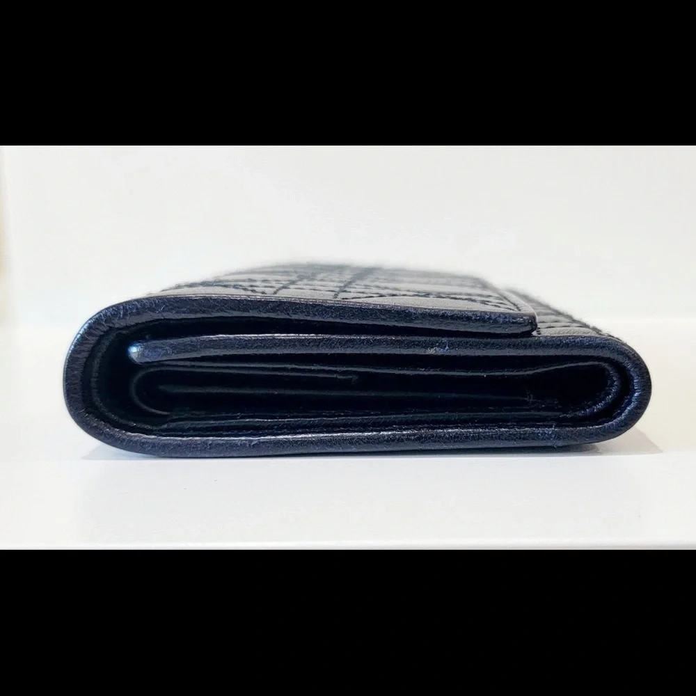 CHRISTIAN DIOR cannage long wallet